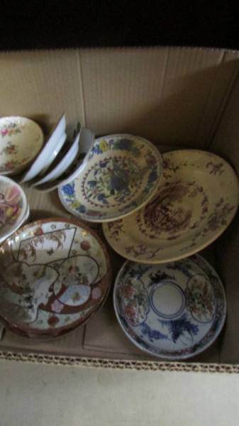 A box of antique and vintage plates etc. - Image 3 of 3