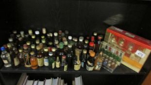 A large quantity of miniature wines and spirits,