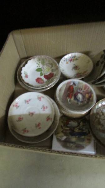 A box of antique and vintage plates etc. - Image 2 of 3