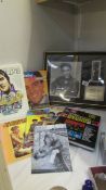 A mixed lot of pop memorabilia including Elvis.