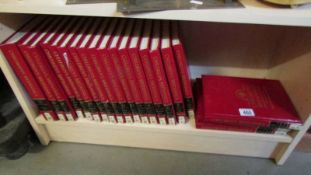 Twenty volumes of Children's Britannica Encyclopaedia, 1997.