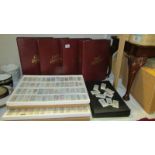 A large quantity of reproduction sets of cigarette cards and albums and card sleeves etc