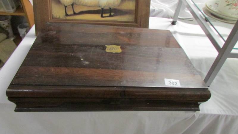 A Victorian Walnut cutlery case with a quantity of cutlery - Image 3 of 3