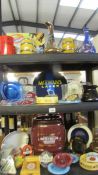 A good selection of pub memorabilia including ashtrays, jugs, large sherry barrel, pump clips etc,