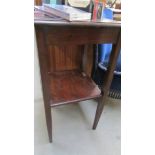A mahogany occasional table (collect only).