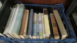 A collection of vintage books.