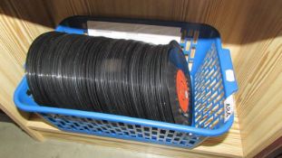 A quantity of 45 rpm records (no sleeves).