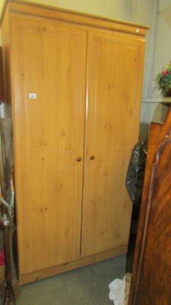 A good quality pine wardrobe. (Collect only)