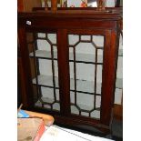 A mahogany display cabinet. (collect only)
