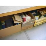 Three boxes of antique reference books. (collect only)