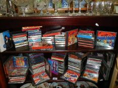 A mixed lot of CD's and cassette tapes.