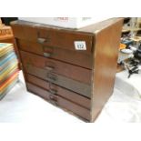 A set of filing drawers. (collect only)