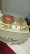 A Grundig reel to reel tape recorder. (Collect only)