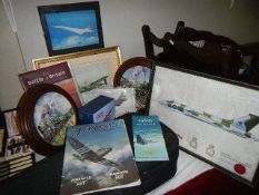 A mixed lot of aircraft related books, plates etc., including Red Arrows.