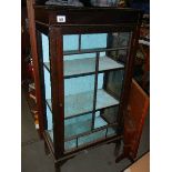 A mahogany display cabinet, a/f.