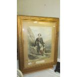 A framed and glazed full length portrait of William Maberly Esquire. (Collect only)