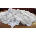 A large quantity of table linen.