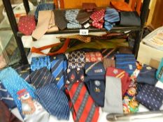 A mixed lot of neck ties.