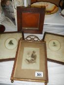 Four vintage photograph frames.