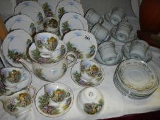 Two part tea sets. (Collect only)