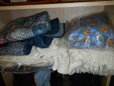 A quantity of blankets etc.,