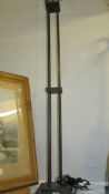 A modern floor standing metal lamp. (Collect only)