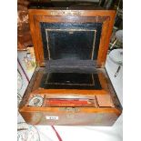 A Victorian mahogany writing box.
