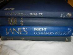 Four volumes of Jane's shipping related books.