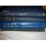 Four volumes of Jane's shipping related books.