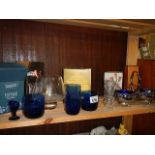 A mixed lot of glass ware including some boxed. (collect only)