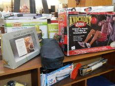 A mixed lot of boxed items including fitness, kitchen etc.,