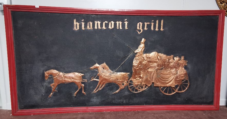 The Original Sign for the "Bianconi Grill" (1950's), from the Royal Hibernian Hotel Dublin (1751- - Image 5 of 5