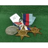 Two Copper WWII “Star” Gallantry Medals (France and Germany) and a King Edward VIII Coronation Medal