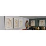 Vicky Crowley – Five of The Seven Signatories of The Proclamation, Signed, lower right, Framed,