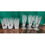 Set of 12 Old Waterford Cut Crystal Glasses – including a set of 6 Tall Tumblers and 6 Champagne