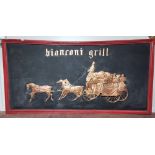 The Original Sign for the "Bianconi Grill" (1950's), from the Royal Hibernian Hotel Dublin (1751-
