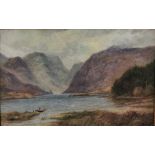 ALEXANDER WILLIAMS RHA (1846-1930), “Glenveigh Lake”, Co. Donegal, Watercolour (signed by artist,