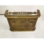 Edw. Brass Fire Front with trivet top