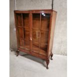 Edwardian mahogany display cabinet.