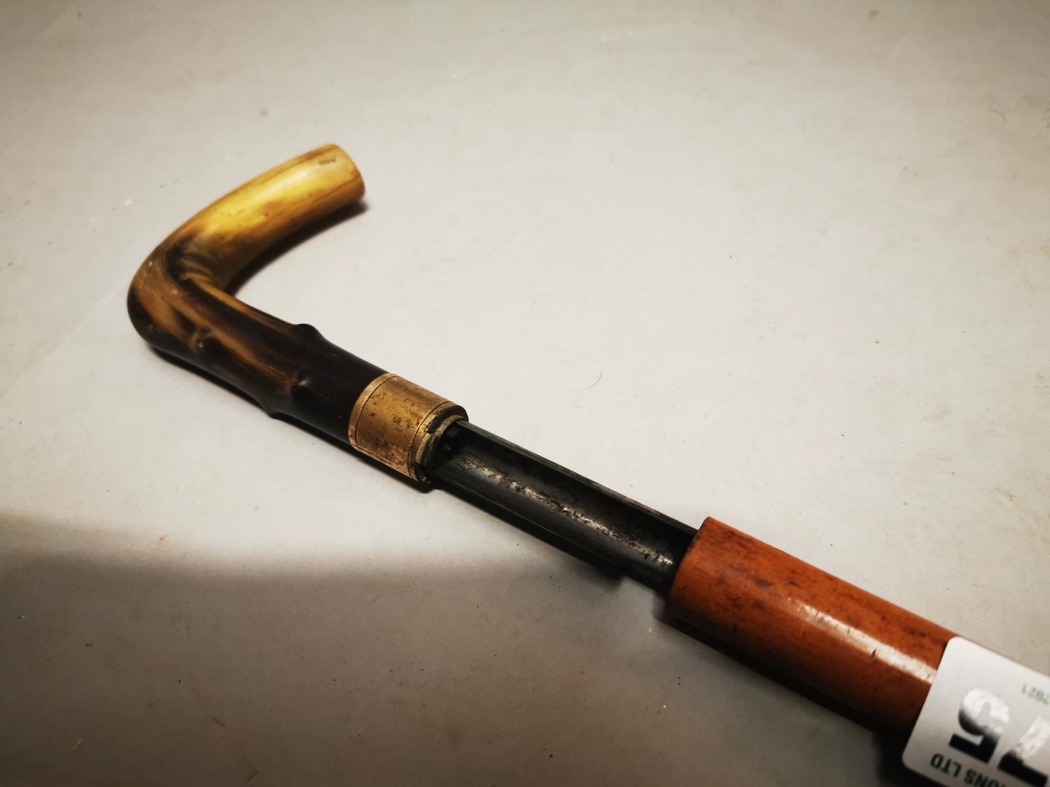 19th C. gentleman's shooting stick. - Image 2 of 2