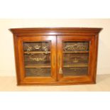 19th C. oak wall cabinet