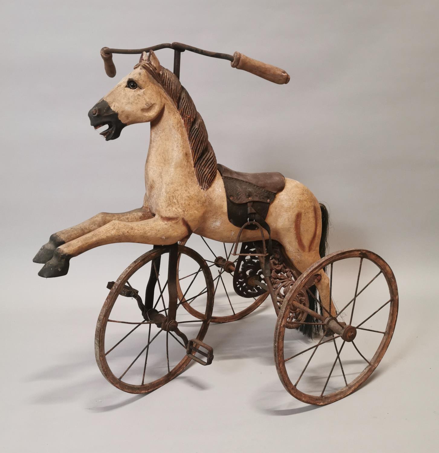 Early 20th C. Child's pedal horse.