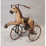 Early 20th C. Child's pedal horse.