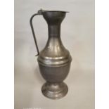 19th C. pewter flagon.