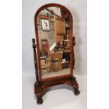 Victorian cheval mirror.