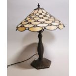 Stained glass table lamp.