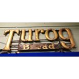 Early 20th C. Turog Bread advertising sign.