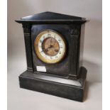 19th. C. slate mantle clock.