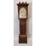 19th. C. mahogany long cased clock.