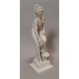 Composition statue of a Grecian lady.